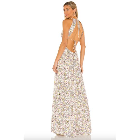 AFRM Vail Halter Maxi Blanc Ditsy - Picture 4 of 12